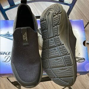 Skechers Men's Black Slip-On Shoes